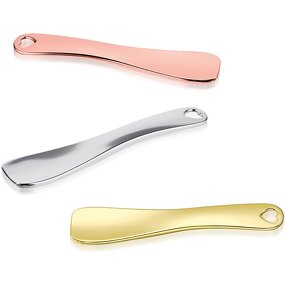 Mini Gold Spatula - Custom Logo 6cm Metal Face Cream Applicator Small Makeup Skincare Spoon