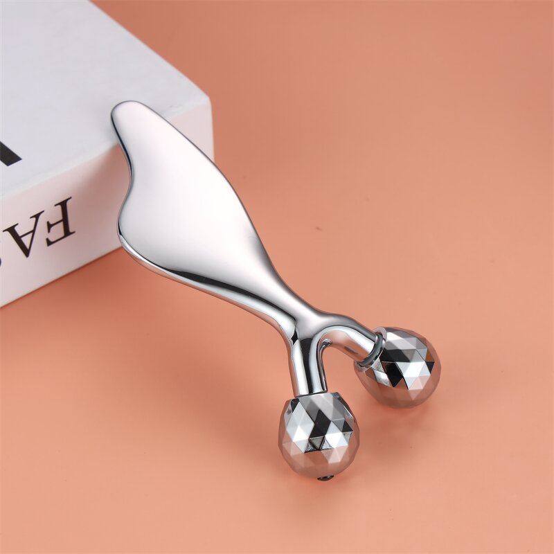 3D V-Shape Roller - 2 in 1 Manual Face Lifting Guasha Board Skincare Massage Tool