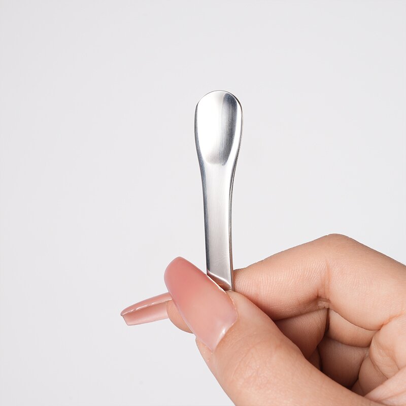 Stainless Steel Spatula - Custom Laser Logo Makeup Cream Face Eye Skincare Cosmetic Shovel