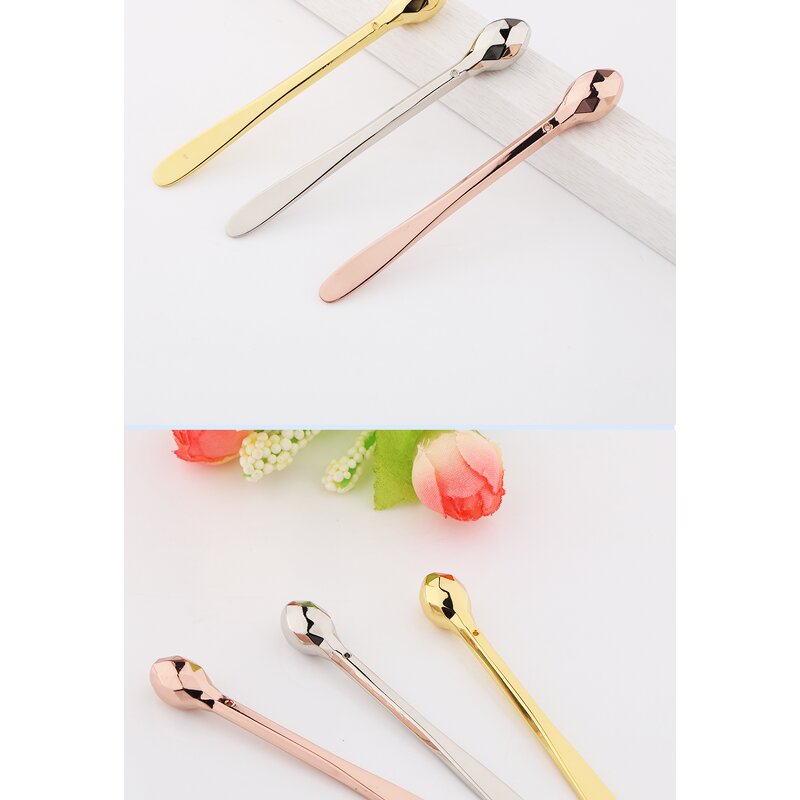 2-in-1 Metal Spatula - OEM Mini Cream Eye Care 3D Diamond Cut Cosmetic Massager Tool