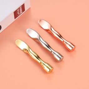 Bamboo-shape Spatula - Factory Metal Makeup Standing Spoon Mini Facial Cream Skincare Tool
