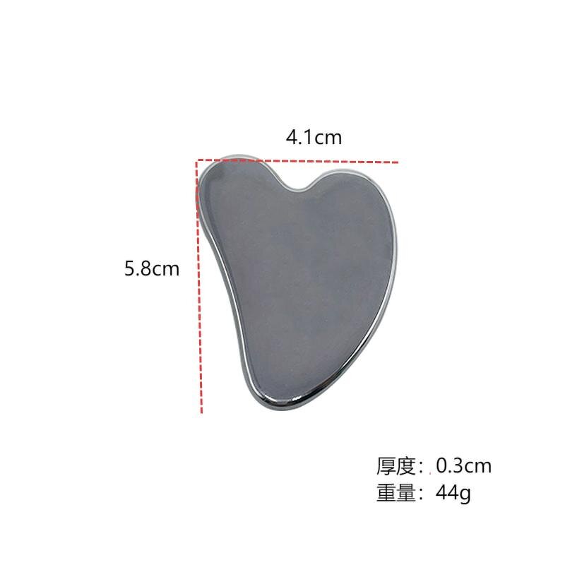 Heart-Shaped Gua Sha - Skincare Tool Manufacturer Custom Logo Stainless Steel Massage Tool