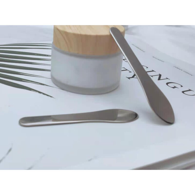 304 Cream Scoop - OEM Factory Stainless Steel Foundation Skincare Makeup Spoon Spatula