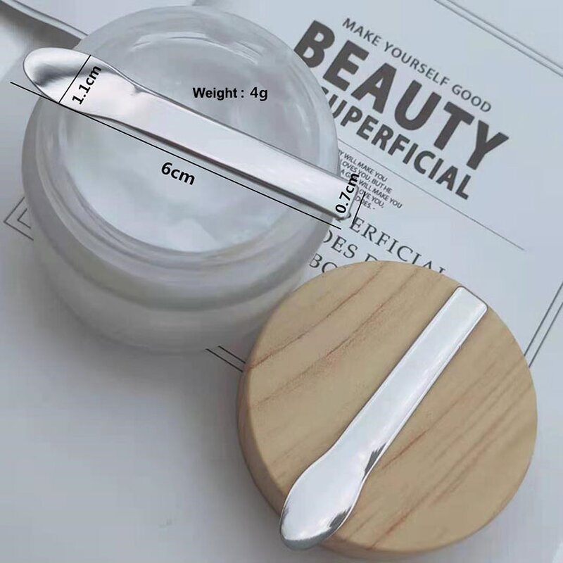 Mini Metal Spatula - Custom Logo Cream Lotion Facial Masks Skincare Beauty Tool Spoon