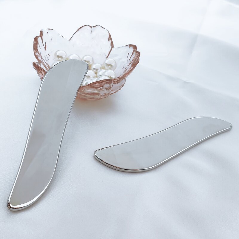S-Shape Gua Sha Board - Beauty Tool Manufacturer 304 Stainless Steel Massage Scrapping Plate