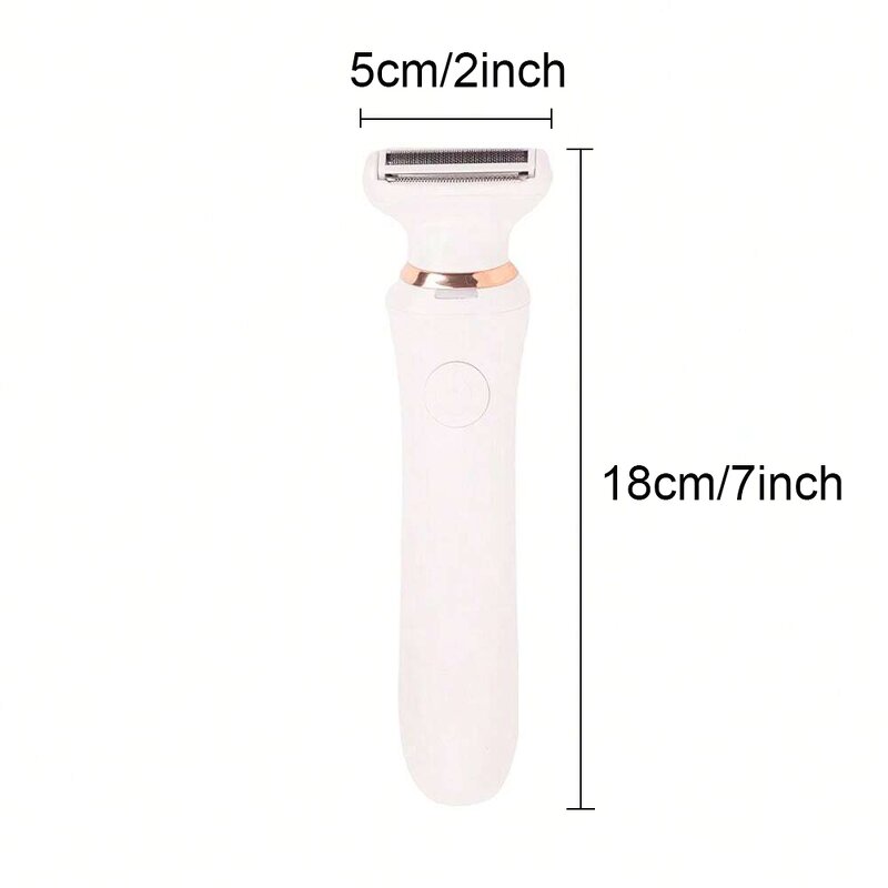 3-In-1 Electric Hair Remover - Rechargeable Fast Shaving with Brush Clean Machine Tool