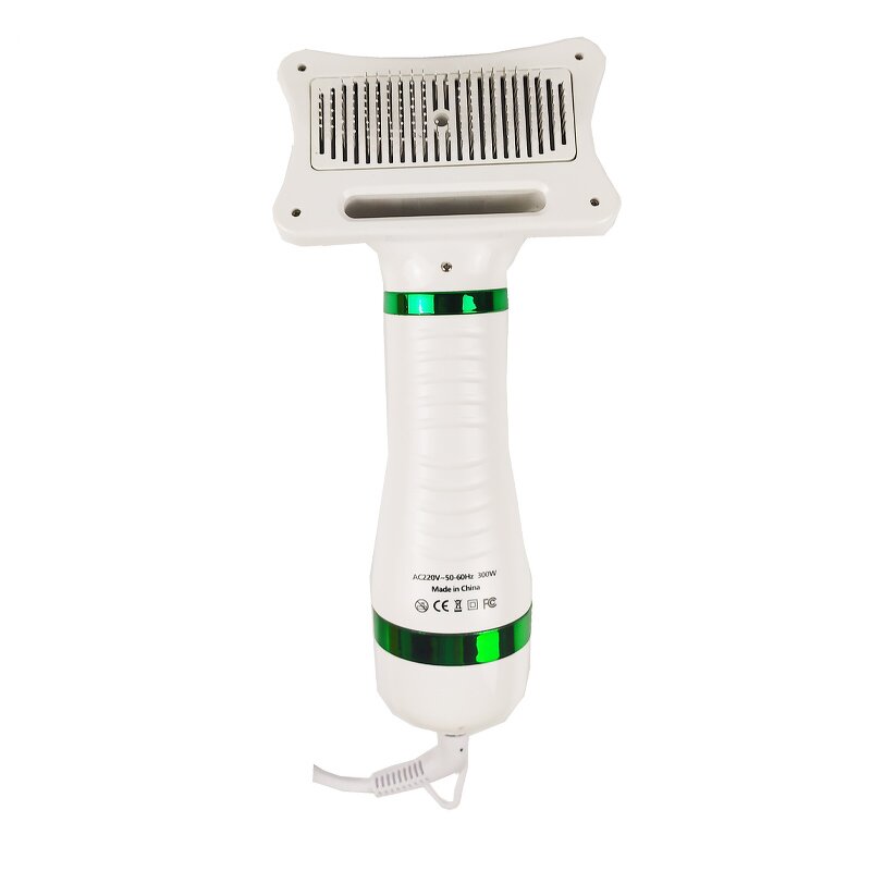 2-in-1 Pet Hair Dryer - Professional Home Dog Cat Grooming with Slicker Brush Smart
