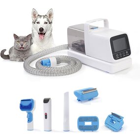 6 in 1 Pet Grooming Kit - Electric Hair Vacuum Cleaner 1 Year Warranty Dog Cat Accessory