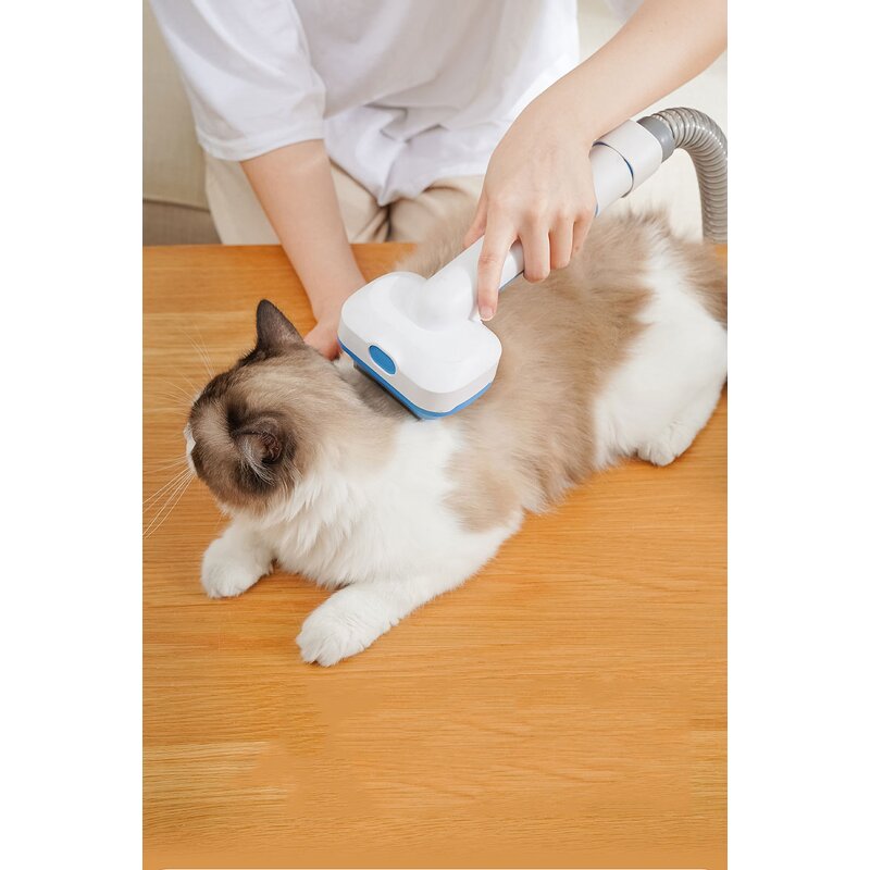 Pet Grooming Vacuum Kit - With Dryer Electric Hair Shaver Cleaner Dog Cat Accessories