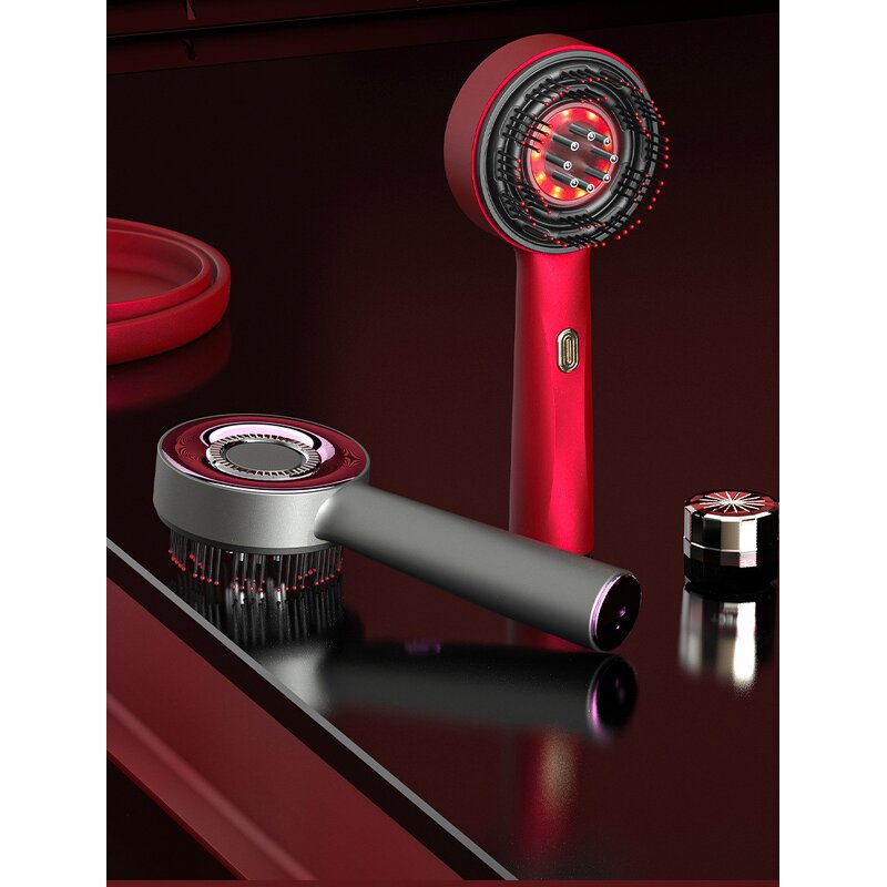 Scalp Massage Comb - New Portable Hair Lotion Coated Ball Guide Massager Brush Tool