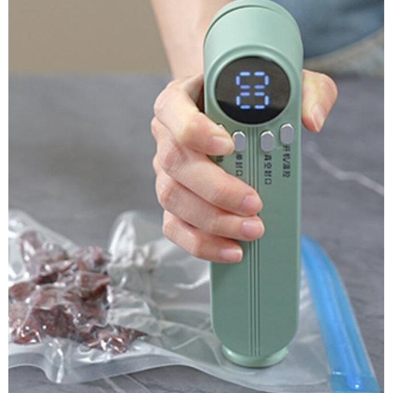 Mini Vacuum Sealer - Rechargeable Wireless USB Plastic Kitchen Food Storage Packaging