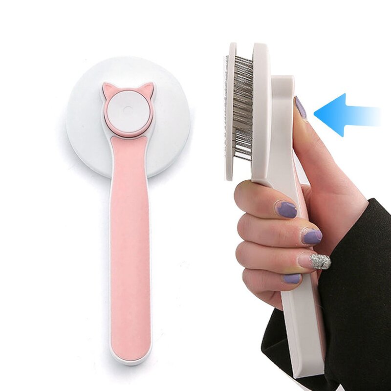 Pet Grooming Brush - Automatic Hair Remover Dog Cat Comb Pet Hair Removal Accessory Tool