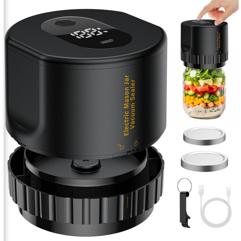 Electric Mason Sealer - New Portable Automatic Canned Food Vacuum Sealer Easy to Use
