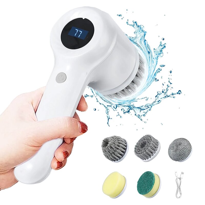 Wireless Steam Cleaner - Multifunctional High Pressure Cleaning Brush Long Runtime Kitchen Bathroom