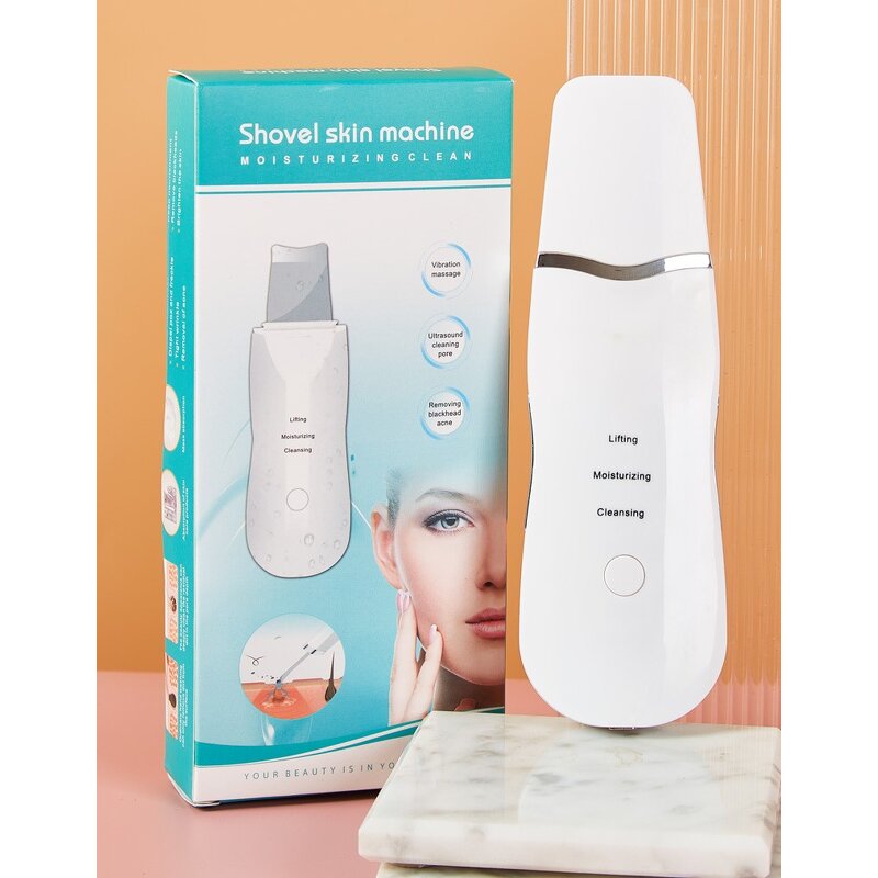 Ultrasonic Facial Cleanser - Deep Cleaning Peeling Shovel Pore Cleaner Skin Scrubber Tool