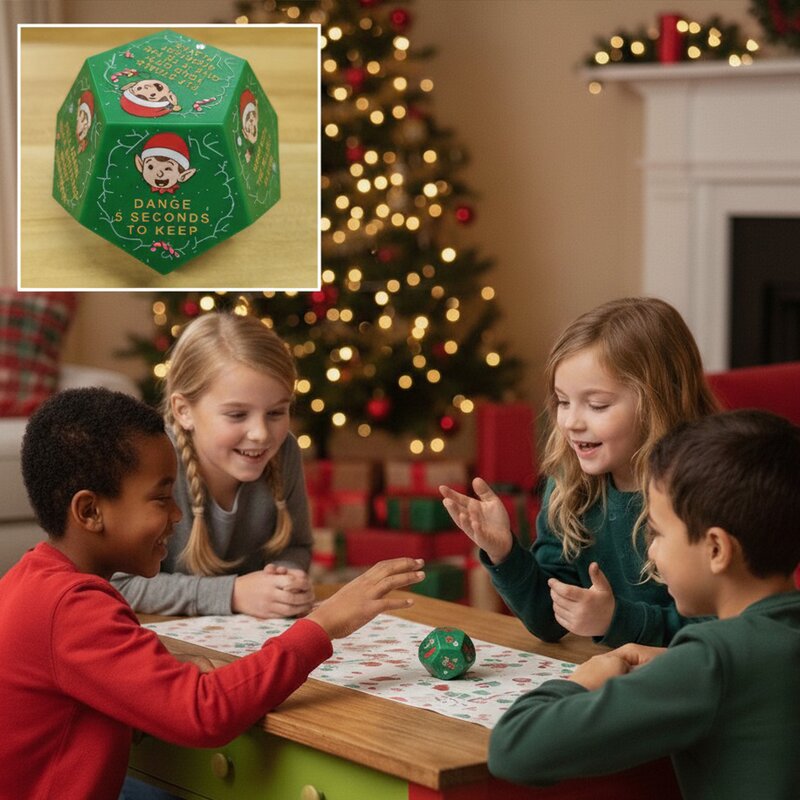 Christmas Party Dice - 2025 Hilarious Novelty Dice for Holiday Gift Exchange Game