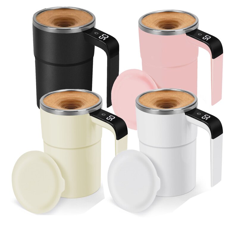 Electric Coffee Cup - Intelligent Temperature Control Magnetic Automatic Stirring Milkshake Cup