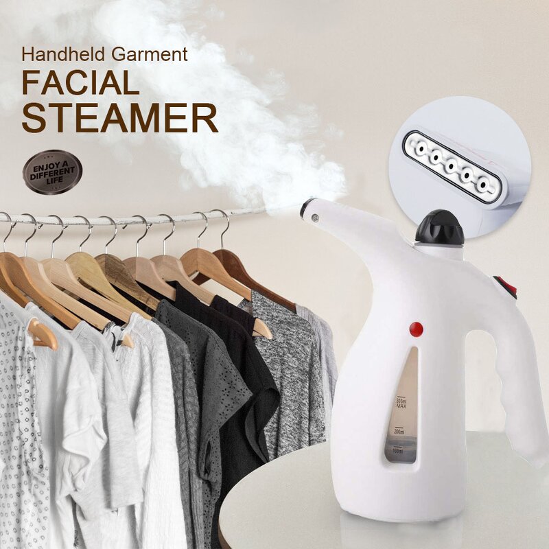 2-in-1 Garment Facial Steamer - Handheld Hanging Iron Steam Home Portable Ironing Tool