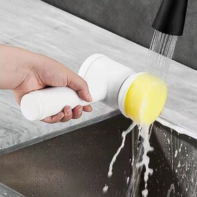5 in 1 Electric Washing Brush - Hand-held Kitchen Dishwasher Bathtub Polishing Cleaning