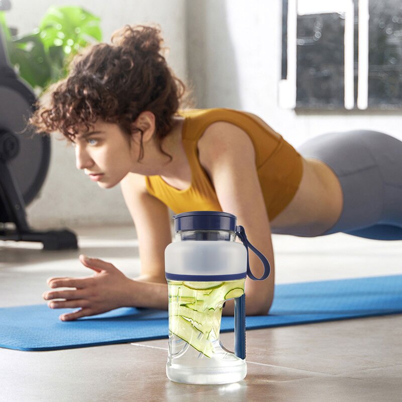 Electric Portable Juicer - 1000ml Large Capacity Outdoor Sports Cup Fresh Fruit Blender