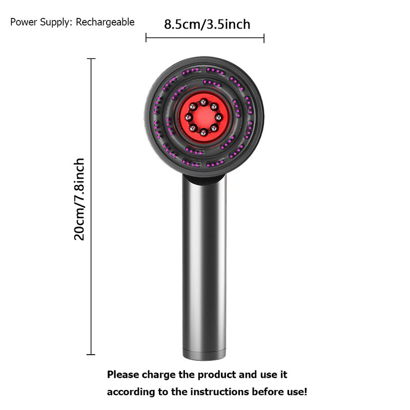 Cordless Scalp Massager - 1 Piece Electric Hair Head Massager Home Travel Portable Tool