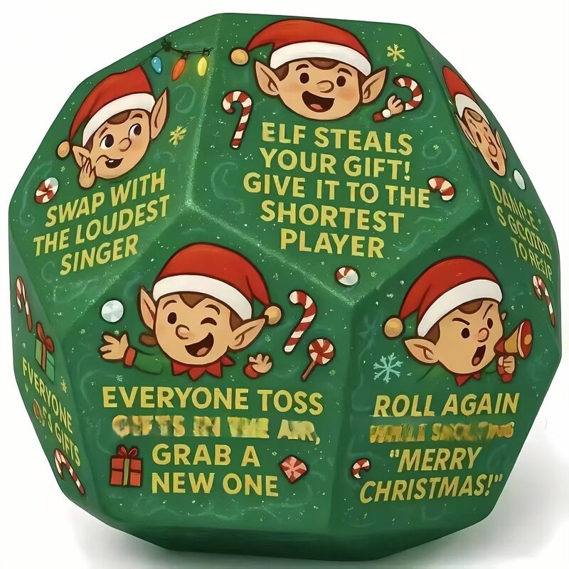 Christmas Party Dice - 2025 Hilarious Novelty Dice for Holiday Gift Exchange Game