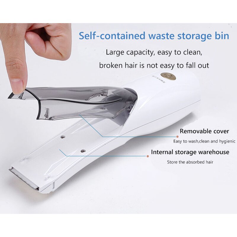 Wireless Hair Trimmer - Smart Universal USB Charging Silent Automatic Suction Home Use