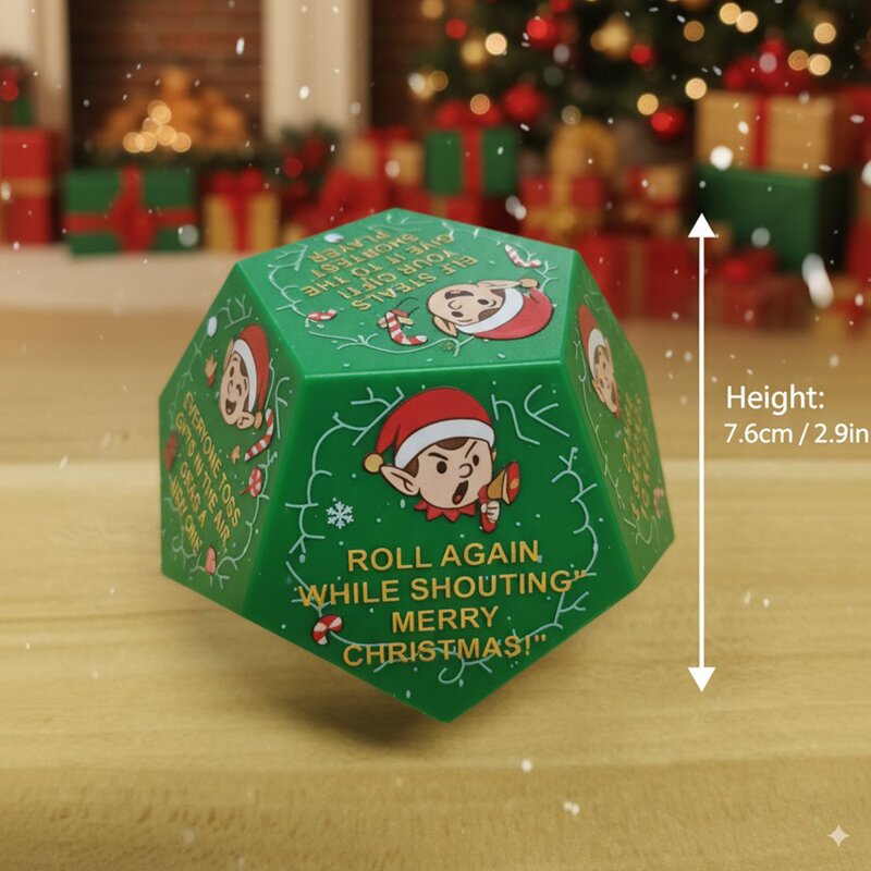 Christmas Party Dice - 2025 Hilarious Novelty Dice for Holiday Gift Exchange Game