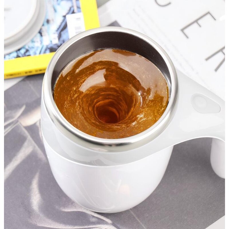 Self Stirring Magnetic Mug - USB Stainless Steel Temperature Difference Coffee Blender Mixer
