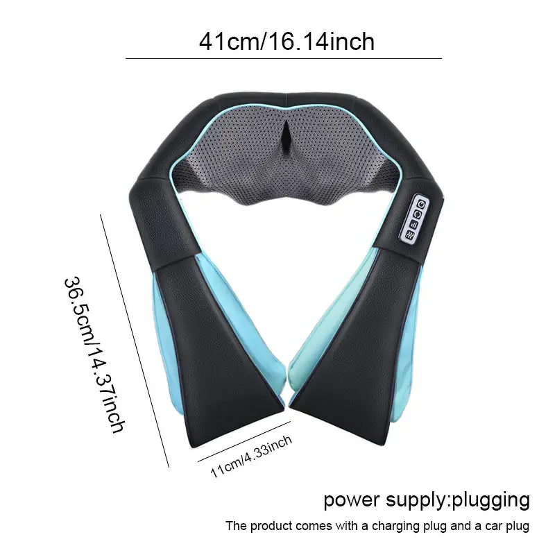 3D Shoulder Neck Massager - US Plug Heating Function Three-dimensional Massage Shawl