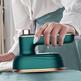 Rotatable Garment Steamer - Handheld Wet Dry Steam Iron Household Travel Clothes Tool