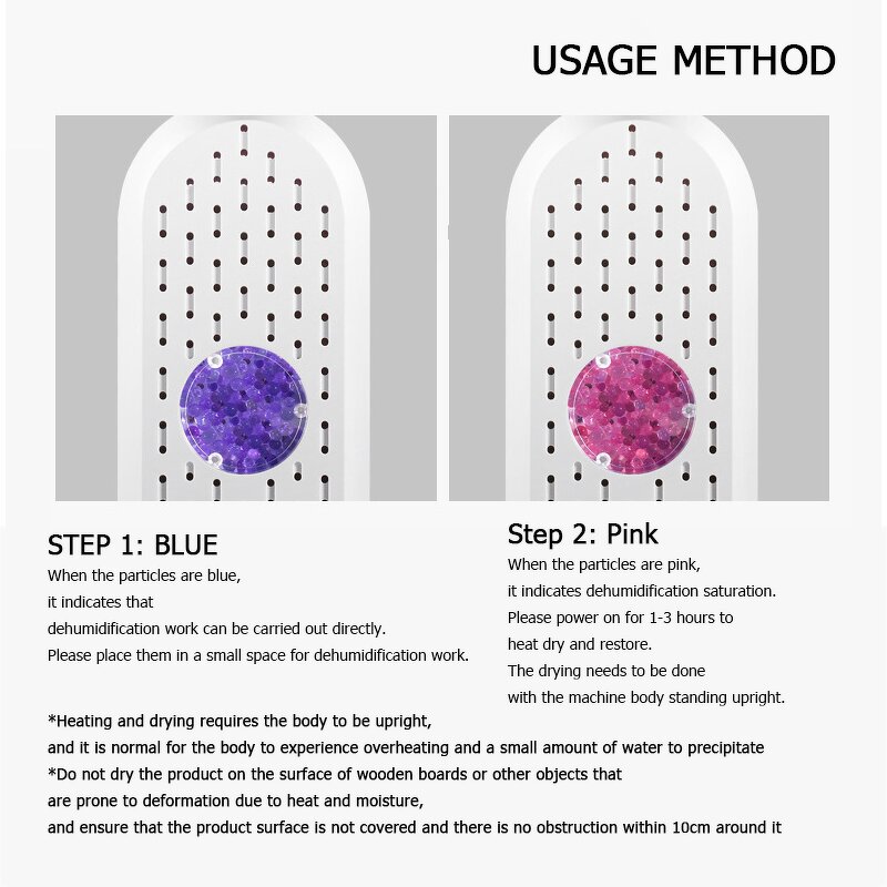Mini Dehumidifier - Cycle Bedroom Closet Shoe Cabinet Desiccant Indoor Small Household
