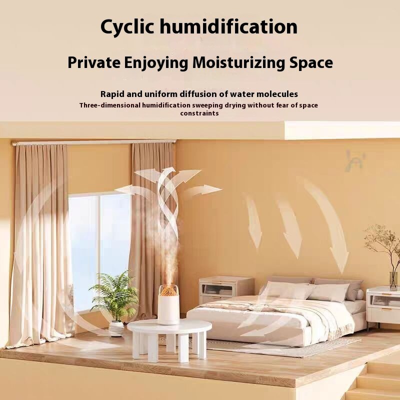 Mini USB Humidifier - Crack Volcano Simulation Silent Aromatherapy Home Bedroom Car 5V