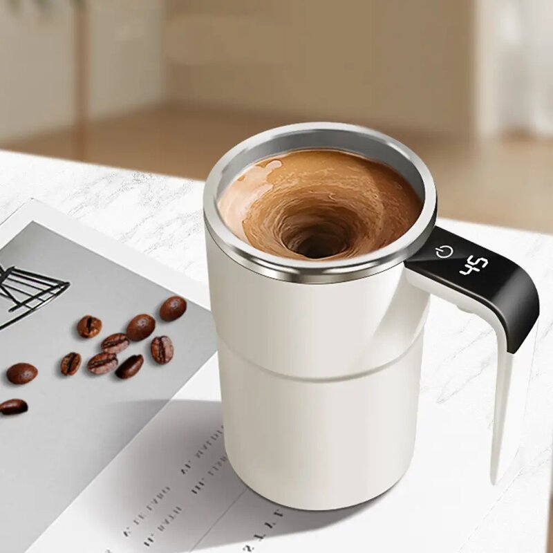 Electric Coffee Cup - Intelligent Temperature Control Magnetic Automatic Stirring Milkshake Cup
