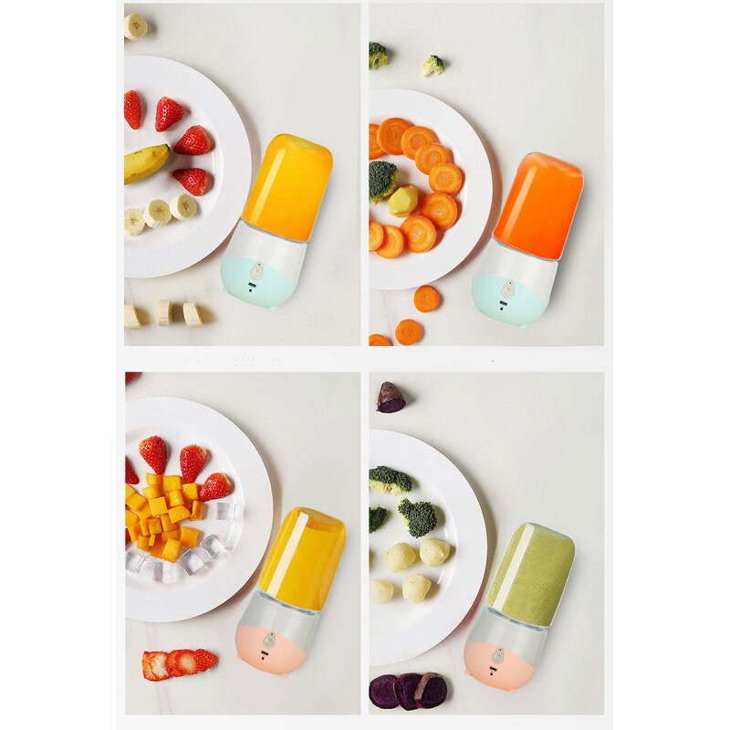 USB Juicer Blender - Charging Portable Household Whisk Fruits Smoothie Maker Mixer