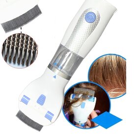 Pet Louse Remover - Dog Cat Hair Cleaner Flea Comb Rechargeable Small Vacuum Cleaner