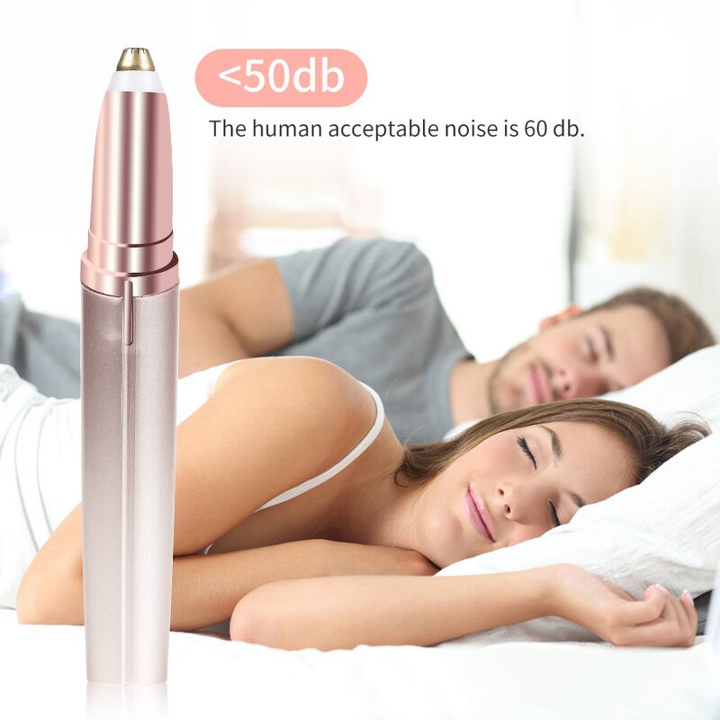 USB Eyebrow Trimmer - Painless Women Mini Shaver Razors Lipstick Brows Pen Facial Tool