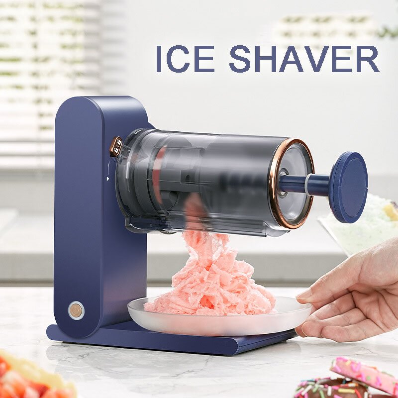 Ice Shaver Machine - DIY Rechargeable Snowflake Slushy Drinks Dessert Fruit Ice Cream