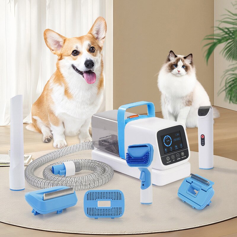 6 in 1 Pet Grooming Kit - Electric Hair Vacuum Cleaner 1 Year Warranty Dog Cat Accessory