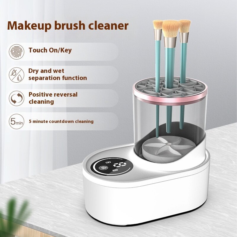 Makeup Brush Washer - 2025 Electric Quick-Drying Silicone US Plug Automatic Scrubber