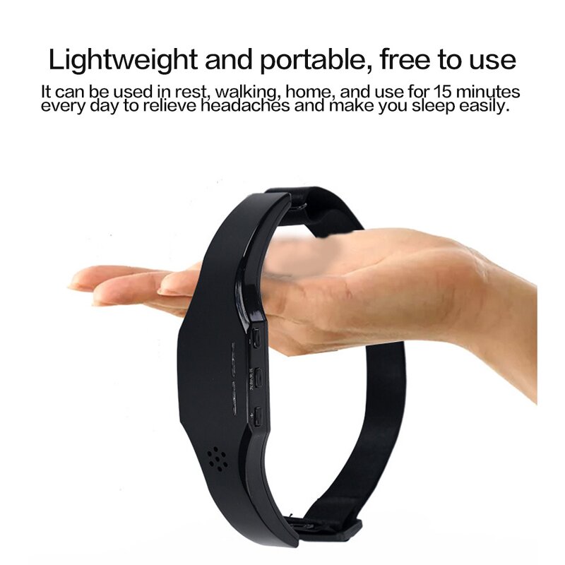 Electric Head Massager - Sleep Monitor Migraine Relief Insomnia Therapy Stress Release ABS