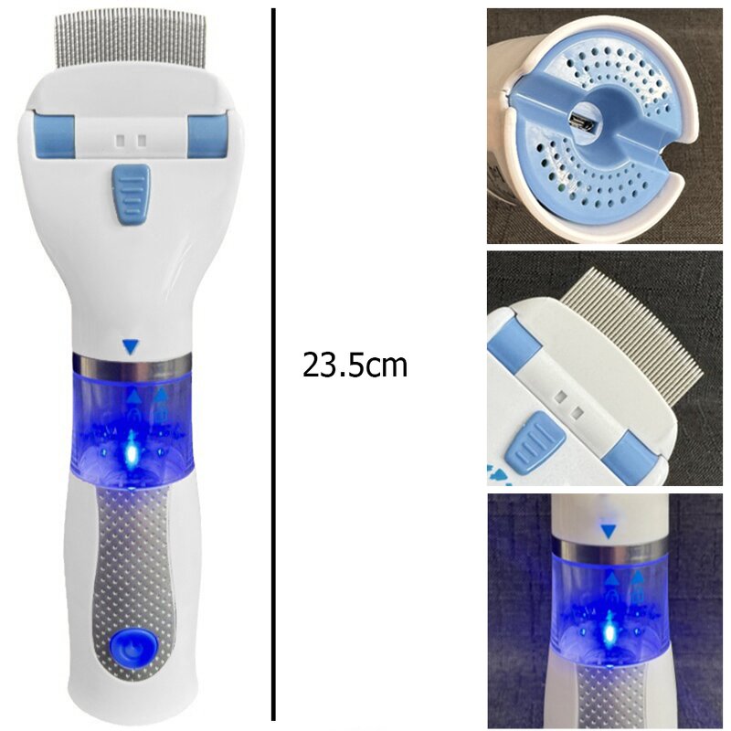 Pet Louse Remover - Dog Cat Hair Cleaner Flea Comb Rechargeable Small Vacuum Cleaner