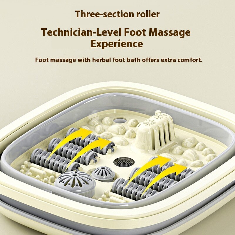 Automatic Foot Wash Basin - Portable Foldable Heating Constant Temperature Home Massage