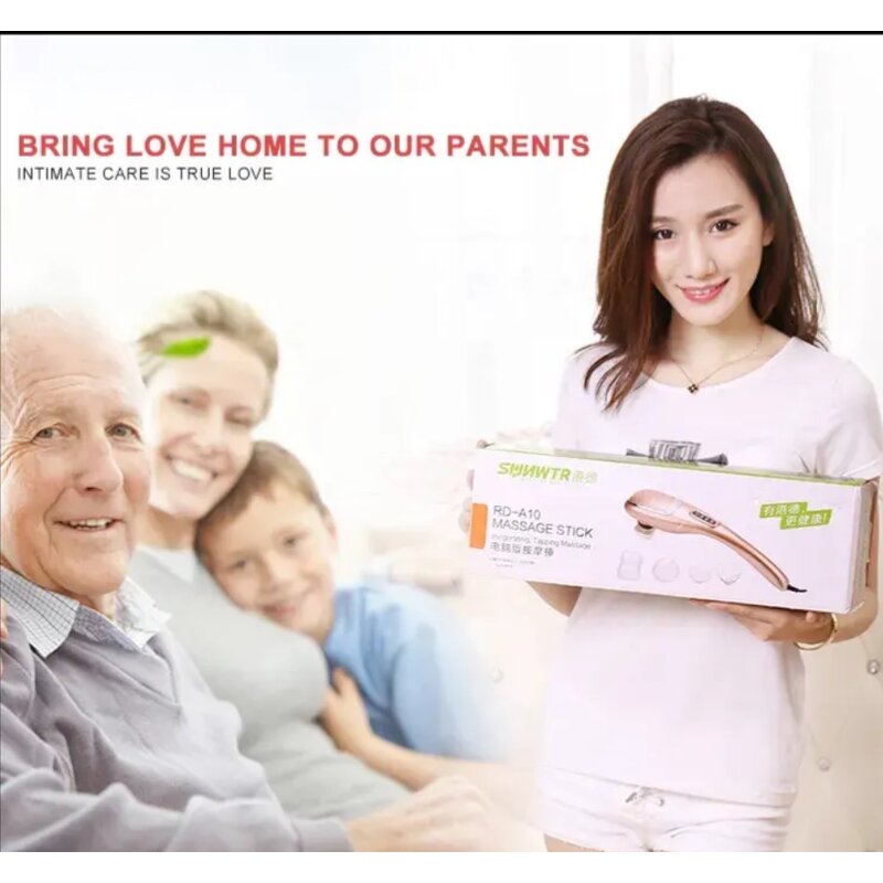 Dolphin Massage Hammer - Electric Handheld Whole-Body Meridian Vibrator Shoulder Neck Waist