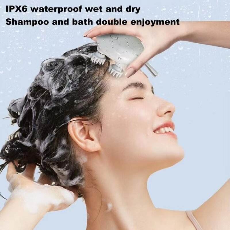 Scalp Head Massager - Full Body Cat Kneading 3 Modes ABS 1100mAh Rechargeable Heating