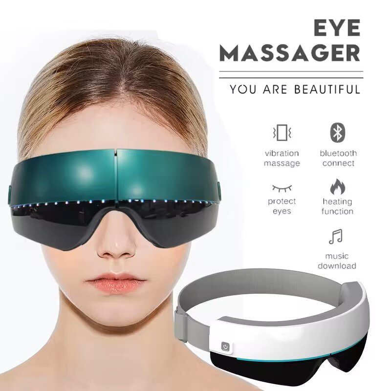 AI Voice Eye Massager - New Arrival Foldable Music Vibration Heat Compression Trending