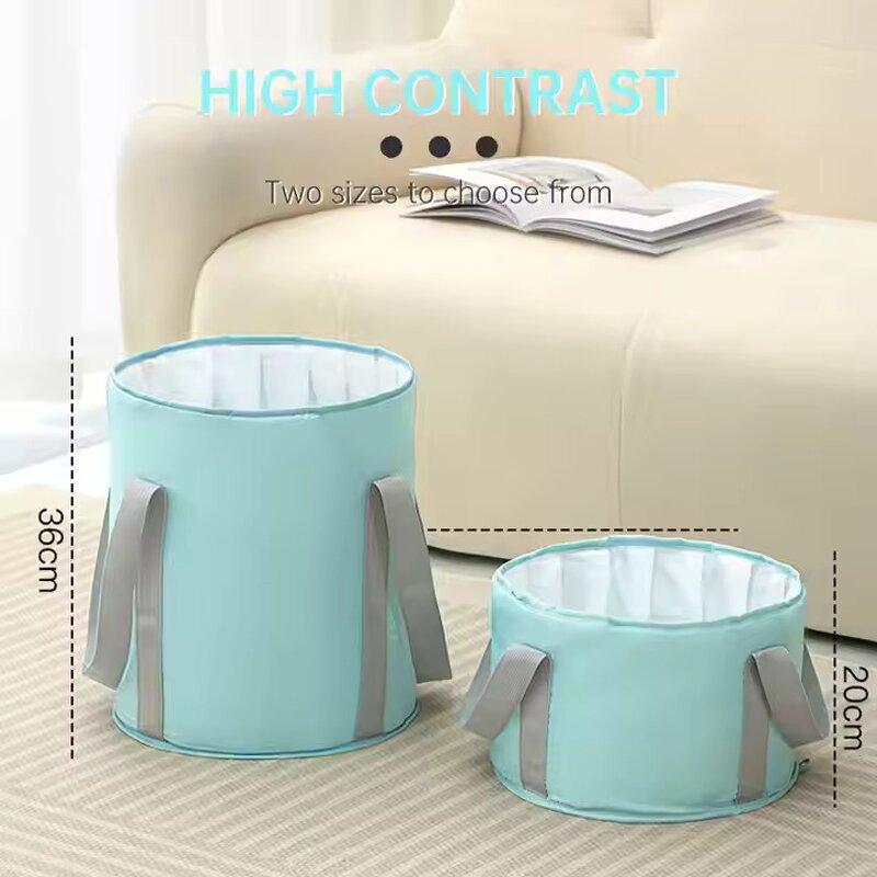 Folding Foot Soaking Bucket - Portable Travel-friendly Heightened Calf Deep Heat Preservation