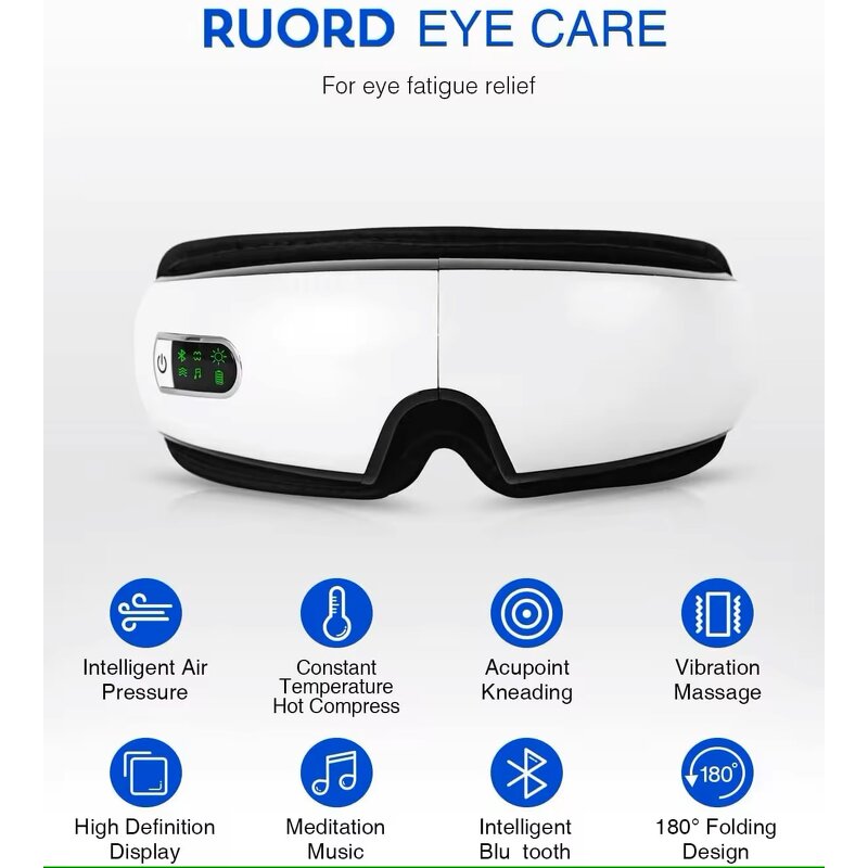 Electric Eye Massager - Smart Heat Air Pressure Airbag Vibration Eye Fatigue Relief