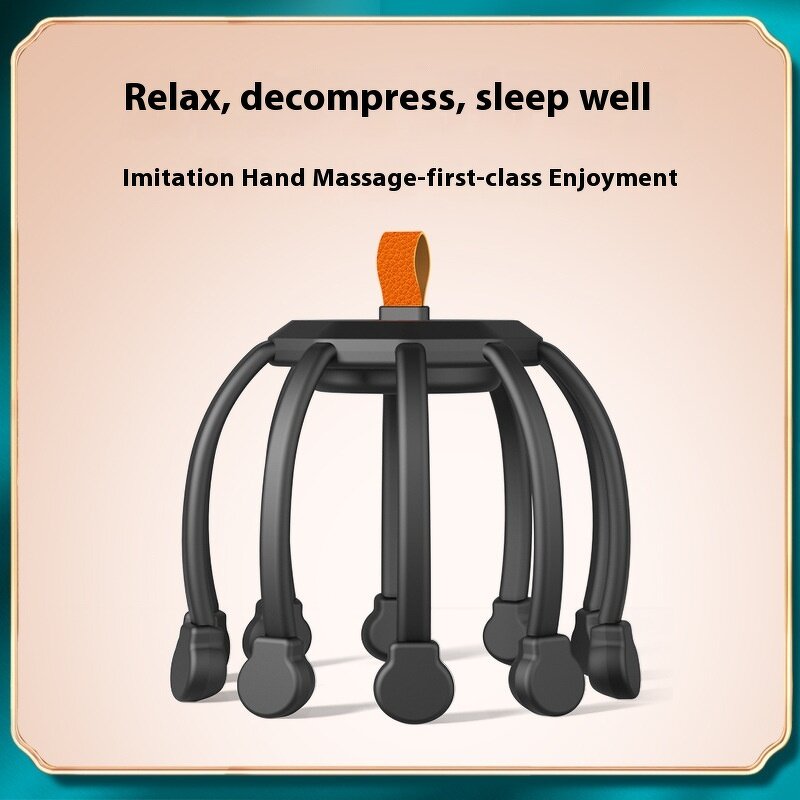 Bluetooth Head Massager - Intelligent Ten-Claw Fish Head Meridian Press Dredge Artifact