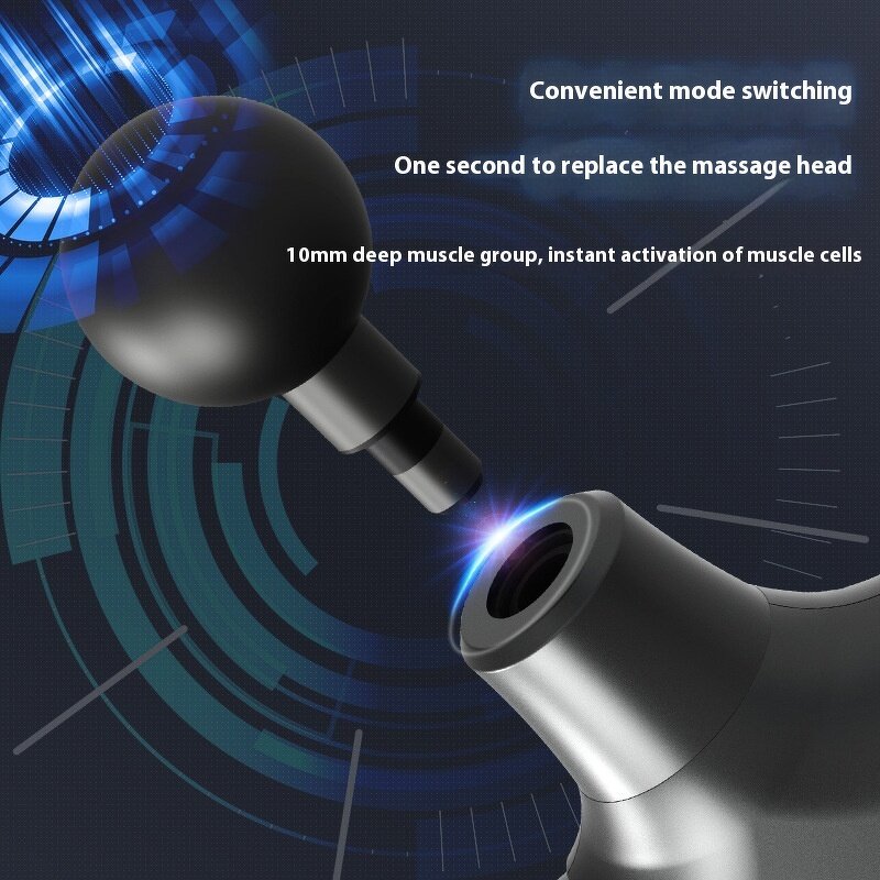 USB Massage Gun - Mini Charging Fitness Electric Muscle Relaxation Body Fascia Vibration